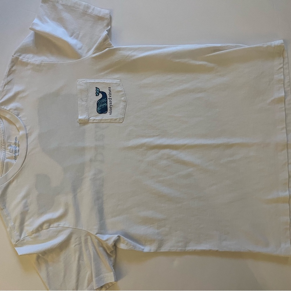Vineyard Vines Blue and White Short Sleeve Tee